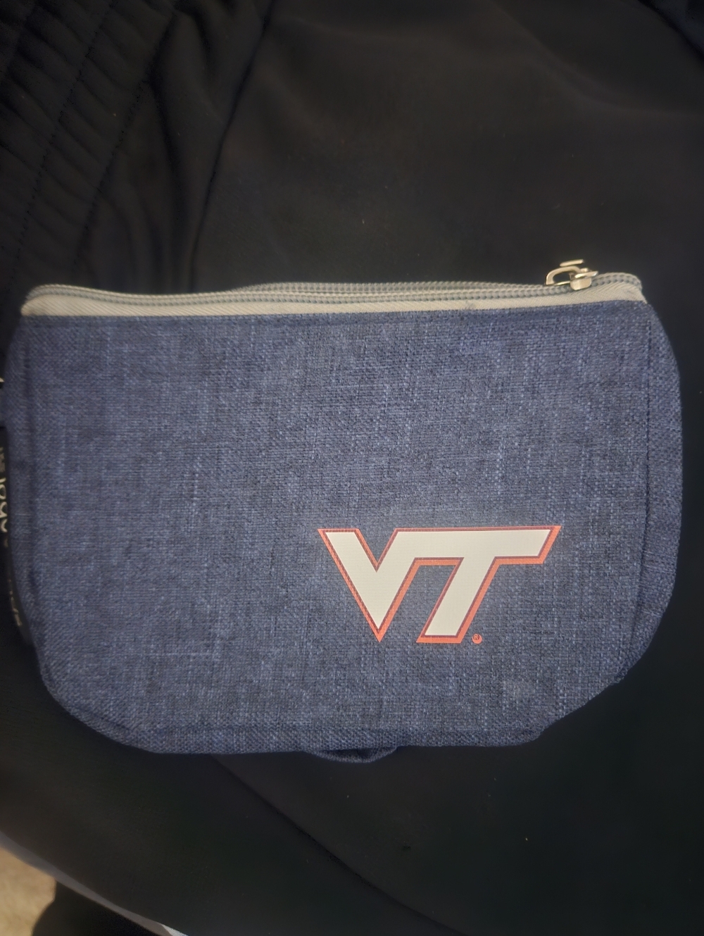 Virginia Tech VT Logo Navy Wristlet
